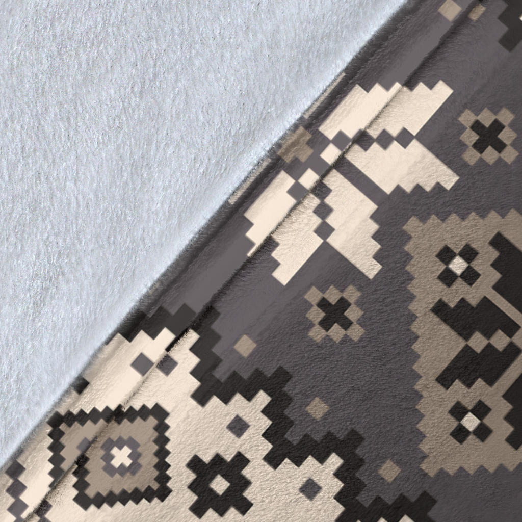 Nordic Pattern Print Design A01 Premium Blanket