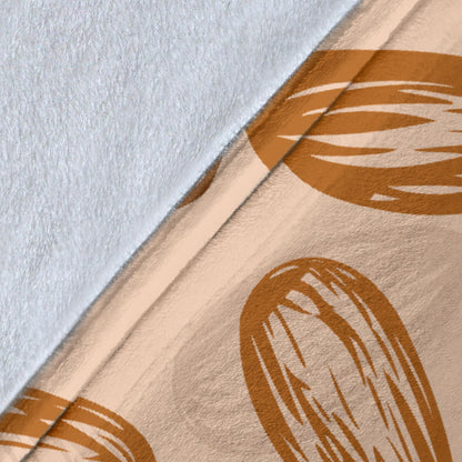 Almond Pattern Print Design 02 Premium Blanket