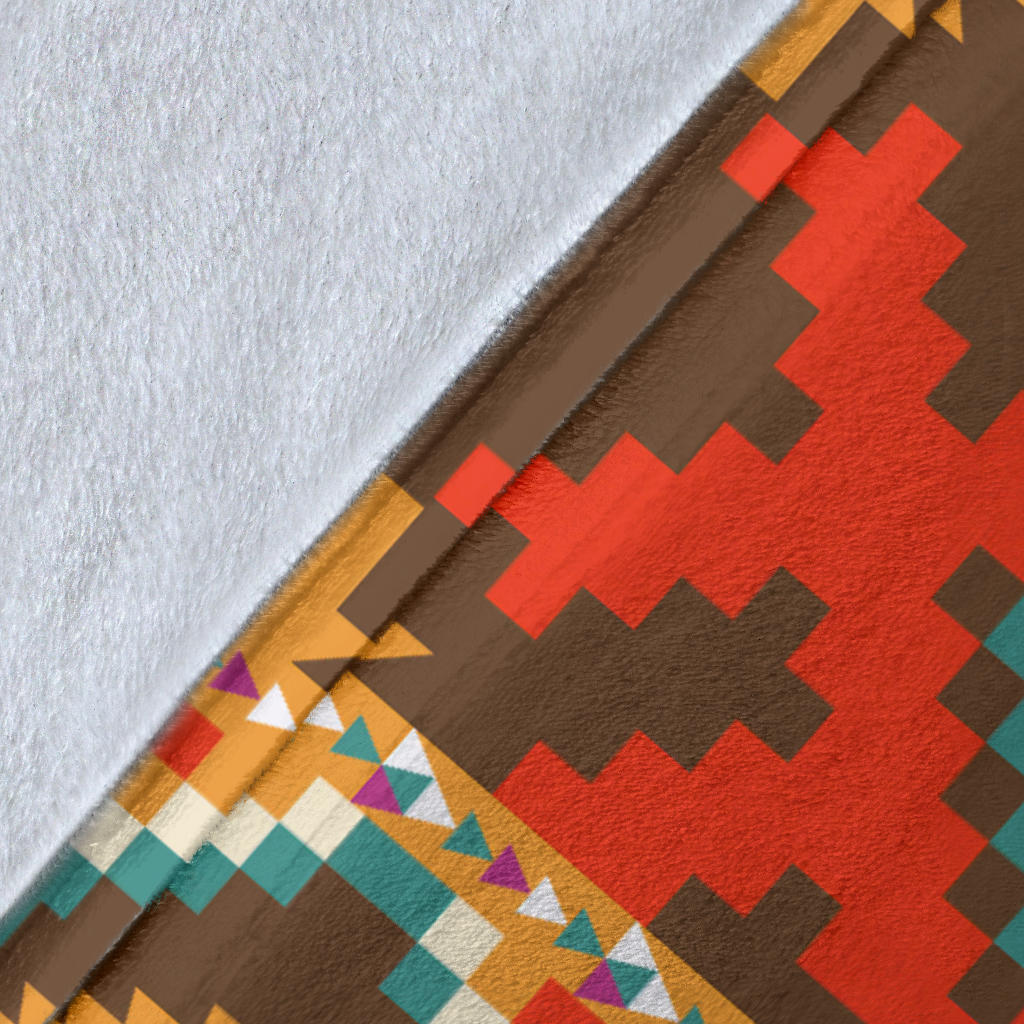 Native Pattern Print Design A01 Premium Blanket