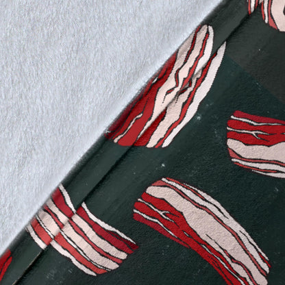 Bacon Pattern Print Design 02 Premium Blanket