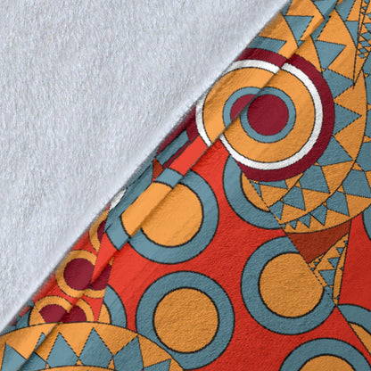 African Pattern Print Design 06 Premium Blanket