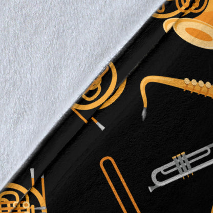 Jazz Pattern Print Design 01 Premium Blanket