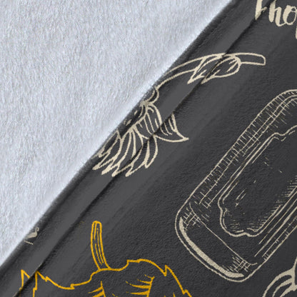 Hope Pattern Print Design 01 Premium Blanket