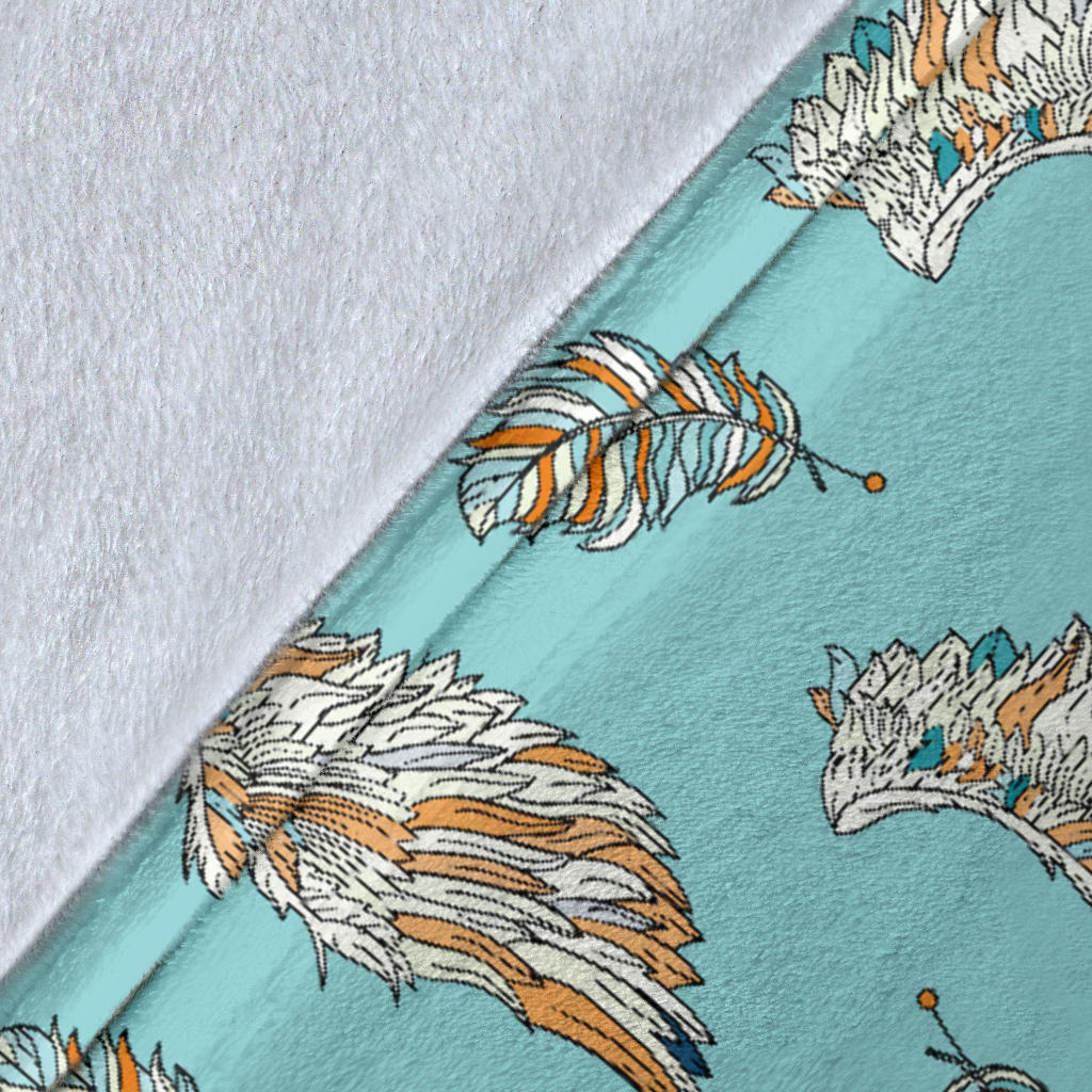 Angel Wings Pattern Print Design 03 Premium Blanket