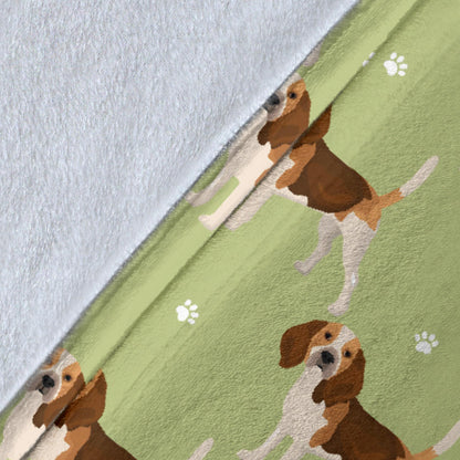Beagle Pattern Print Design 07 Premium Blanket