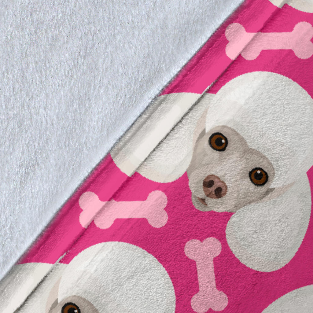 Poodle Pattern Print Design A04 Premium Blanket