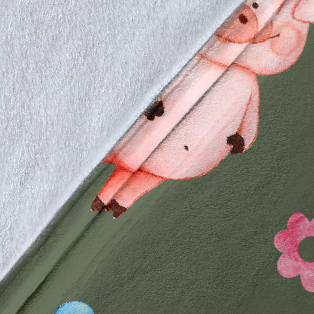 Pig Pattern Print Design 03 Premium Blanket