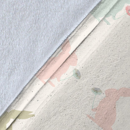 Bunny Pattern Print Design 05 Premium Blanket
