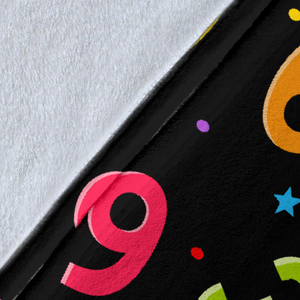Number Pattern Print Design A04 Premium Blanket