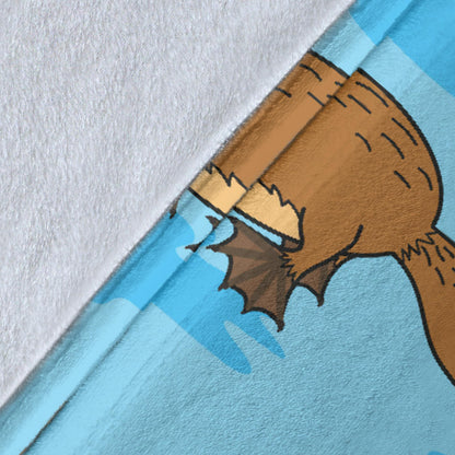 Platypus Pattern Print Design A02 Premium Blanket