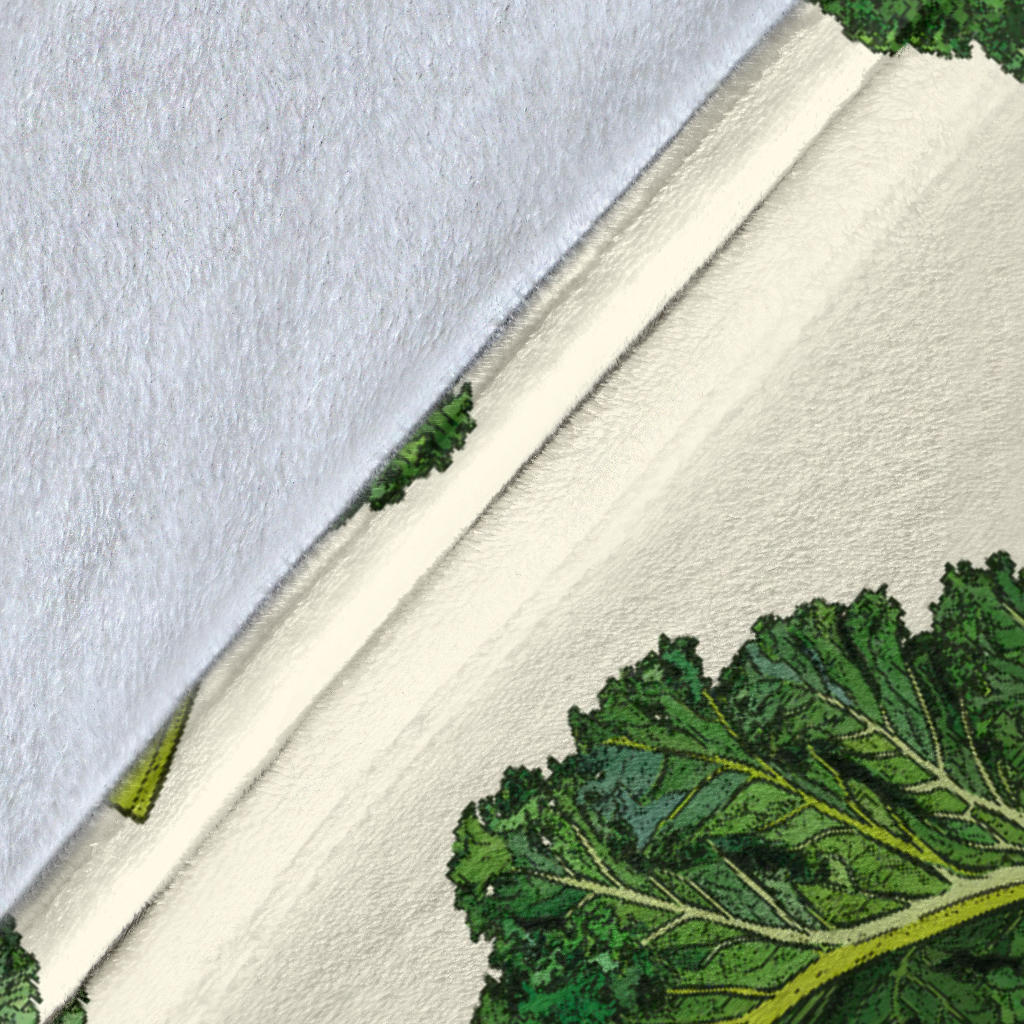 Kale Pattern Print Design 03 Premium Blanket