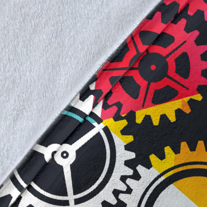Mechanic Pattern Print Design 02 Premium Blanket