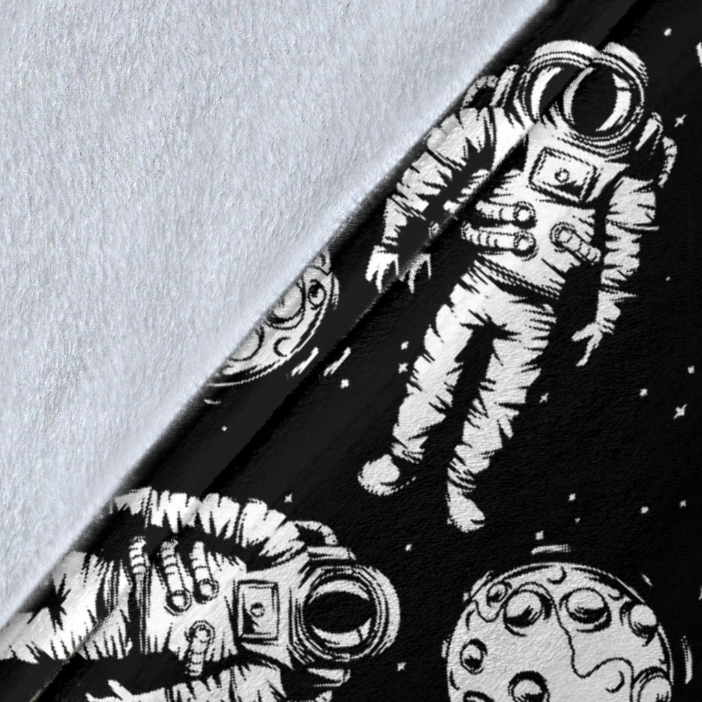 Astronaut Pattern Print Design 03 Premium Blanket