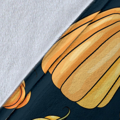 Pumpkin Halloween Pattern Print Design A04 Premium Blanket