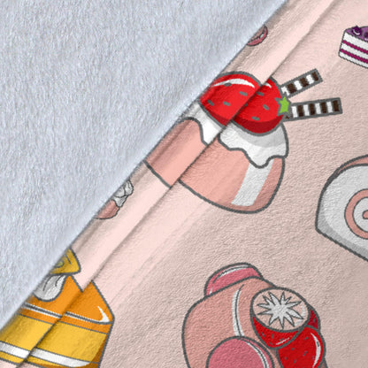 Cake Pattern Print Design 01 Premium Blanket