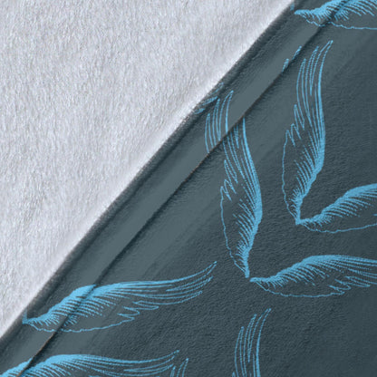 Angel Wings Pattern Print Design 04 Premium Blanket
