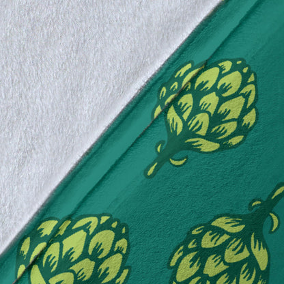 Artichoke Pattern Print Design 04 Premium Blanket