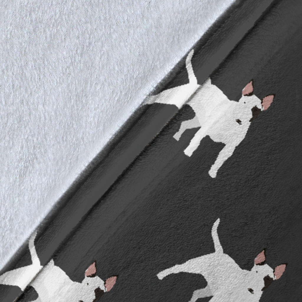 Bull Terriers Pattern Print Design 02 Premium Blanket