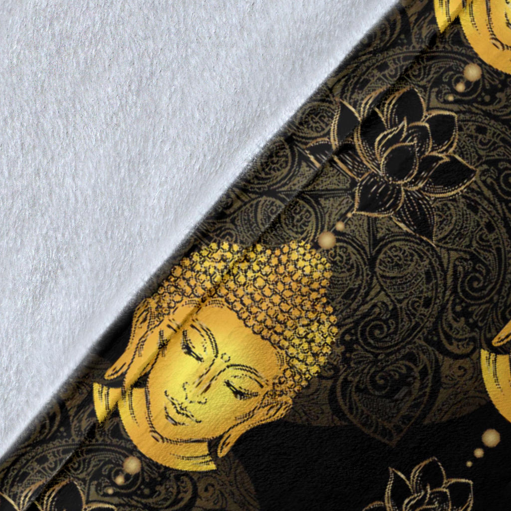 Buddha Pattern Print Design 04 Premium Blanket