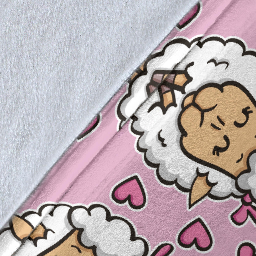 Sheep Cute Pattern Print Design 01 Premium Blanket