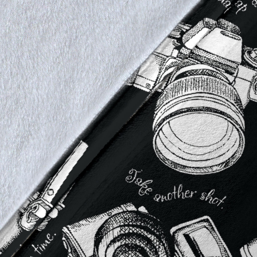 Camera Pattern Print Design 01 Premium Blanket