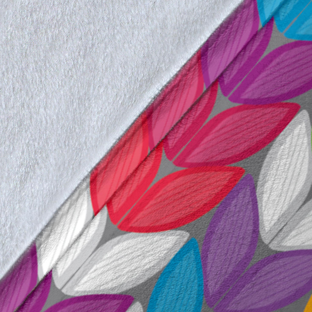 Knit Pattern Print Design 01 Premium Blanket
