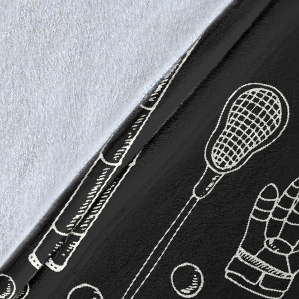 Lacrosse Pattern Print Design 01 Premium Blanket