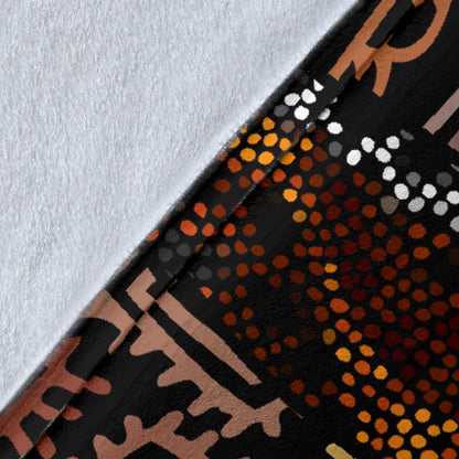 African Pattern Print Design 07 Premium Blanket