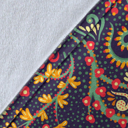 Bohemian Pattern Print Design 08 Premium Blanket
