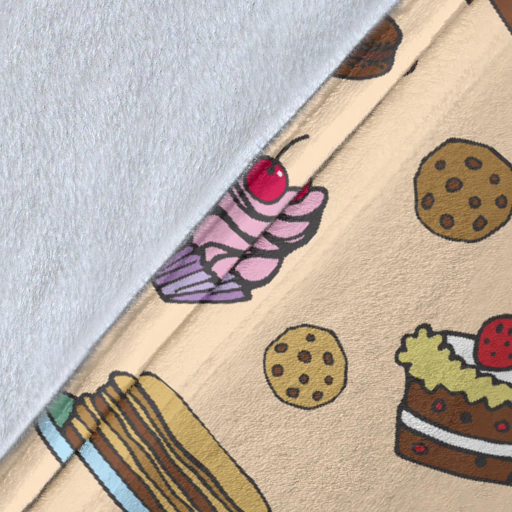 Cake Pattern Print Design 03 Premium Blanket