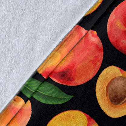 Peach Pattern Print Design A02 Premium Blanket
