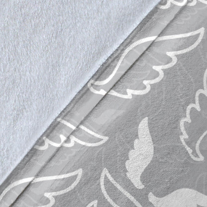 Angel Wings Pattern Print Design 01 Premium Blanket
