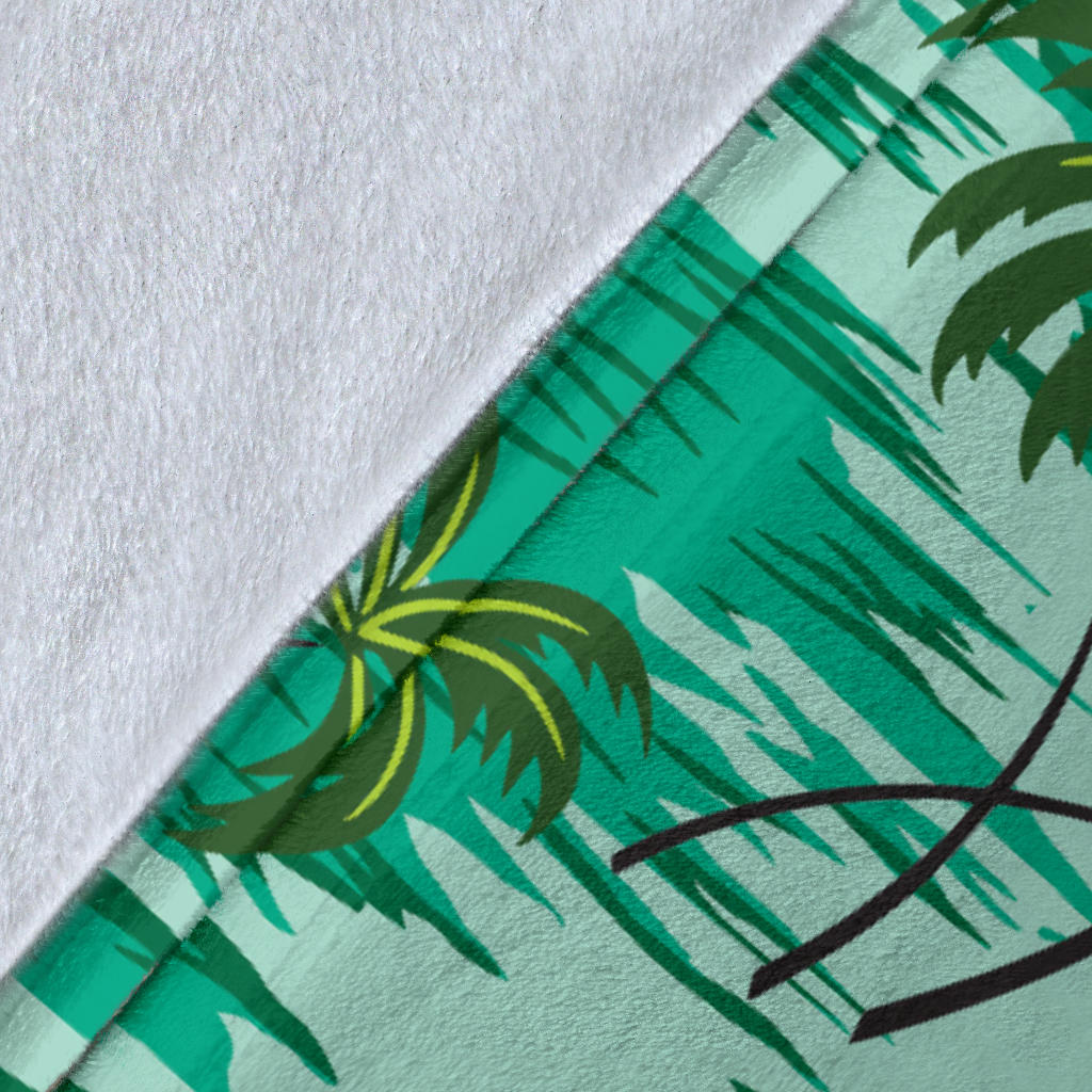 Palm Tree Pattern Print Design A01 Premium Blanket