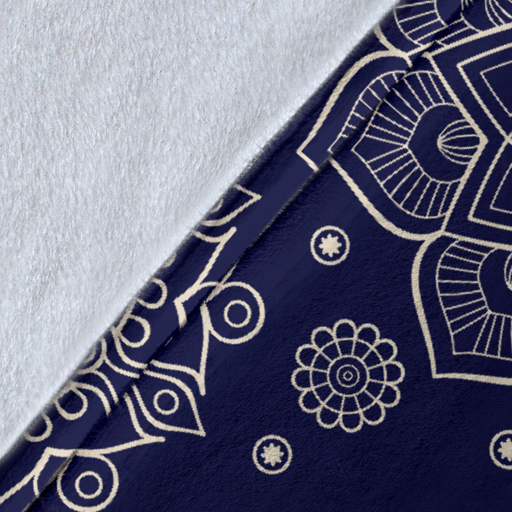 Mandala Pattern Print Design 02 Premium Blanket