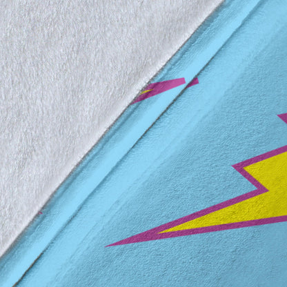 Lightning Thunder Pattern Print Design 02 Premium Blanket