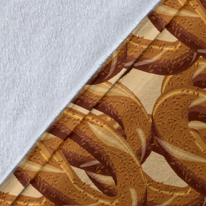 Bagel Pattern Print Design 02 Premium Blanket