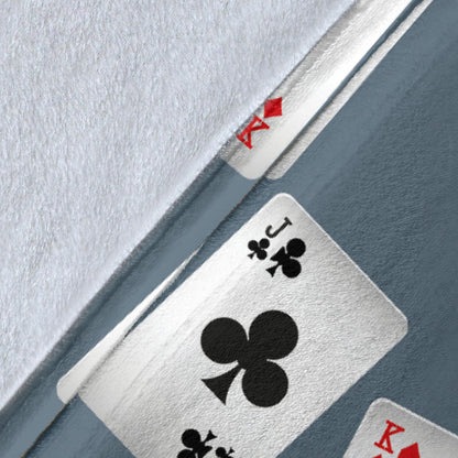 Poker Cards Pattern Print Design A05 Premium Blanket