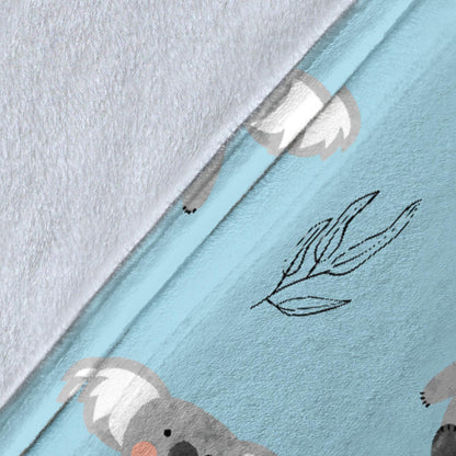 Koala Pattern Print Design 01 Premium Blanket