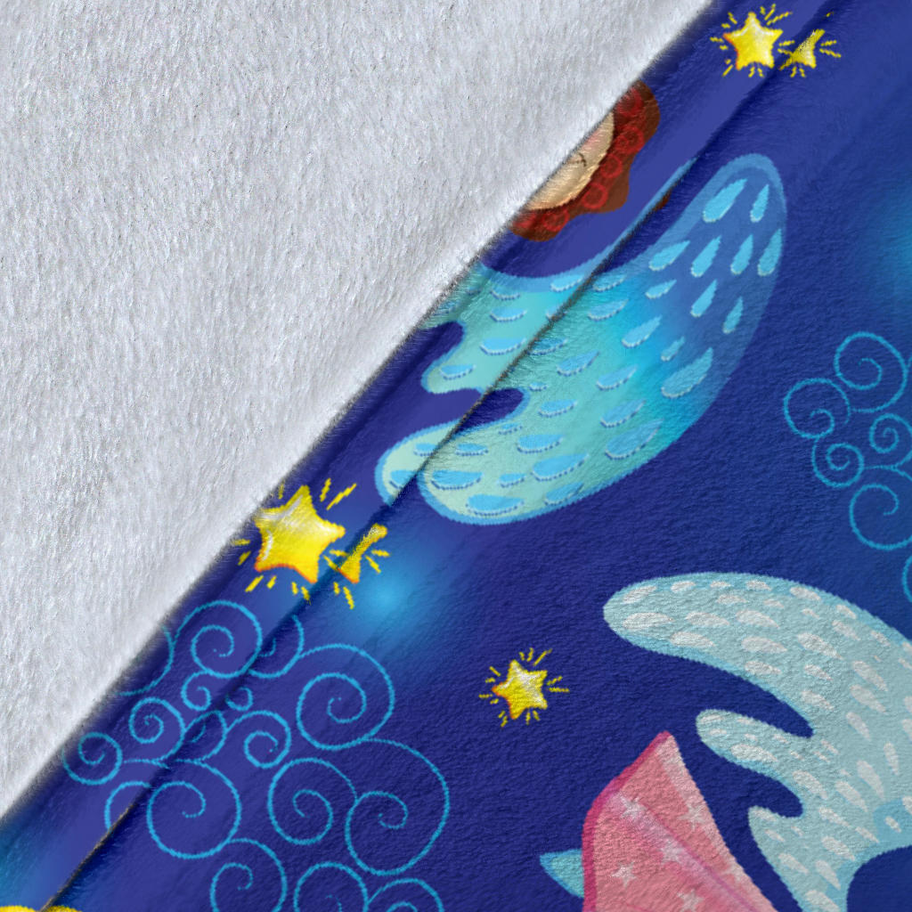 Angel Little Pattern Print Design 02 Premium Blanket
