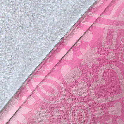 Breast cancer Pattern Print Design 02 Premium Blanket