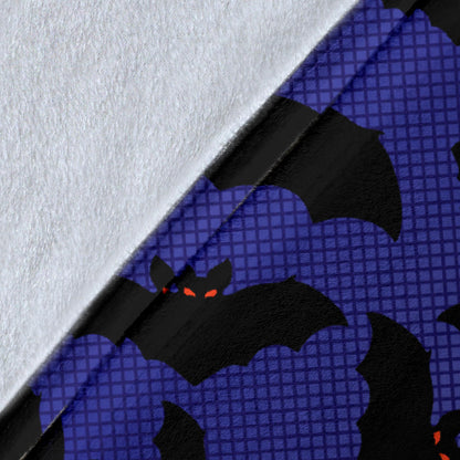Bat Halloween Pattern Print Design 02 Premium Blanket