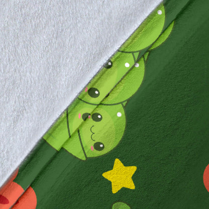 Peas Pattern Print Design A02 Premium Blanket