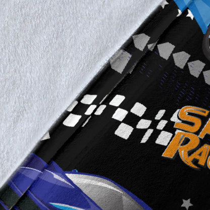 Racing Pattern Print Design A05 Premium Blanket