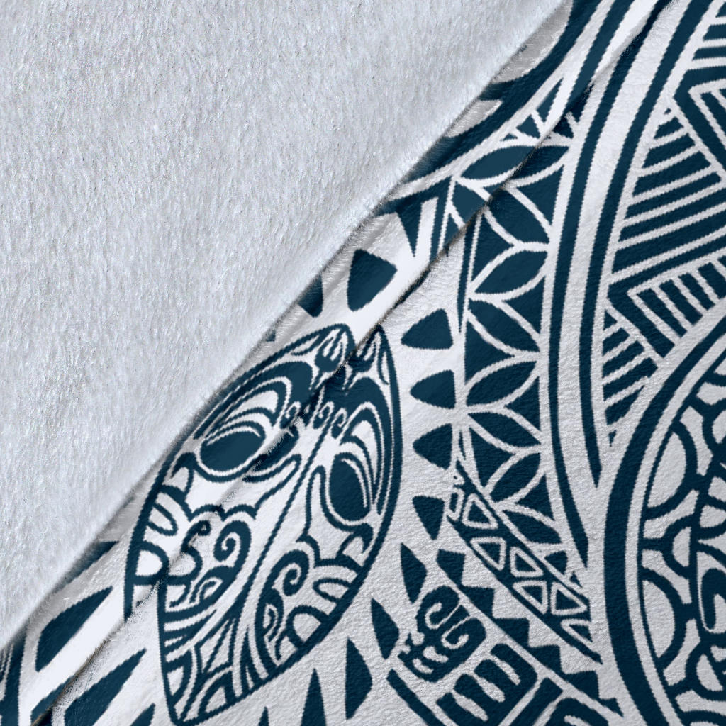 Polynesian Pattern Print Design A03 Premium Blanket