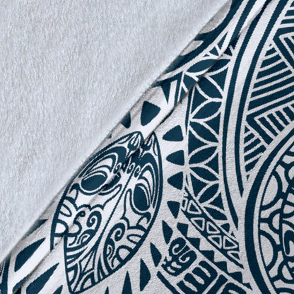 Polynesian Pattern Print Design A03 Premium Blanket