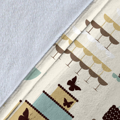 Cake Pattern Print Design 02 Premium Blanket