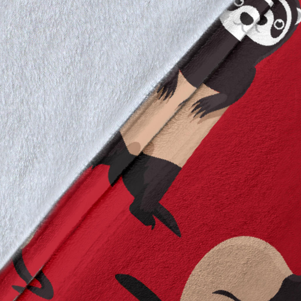 Ferret Pattern Print Design 02 Premium Blanket