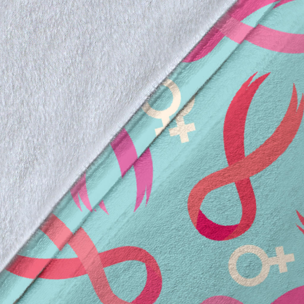 Breast cancer Pattern Print Design 03 Premium Blanket
