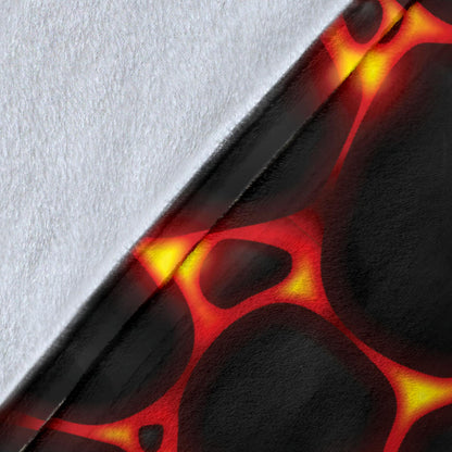 Lava Pattern Print Design 01 Premium Blanket