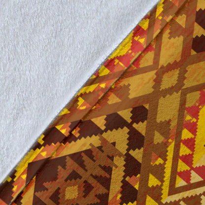 Native Pattern Print Design A09 Premium Blanket